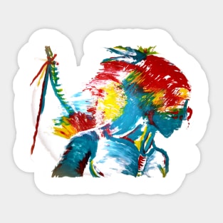 Native American Paint Sticker